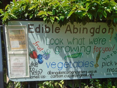 Edible Abingdon information board