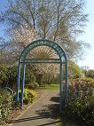 elegent entry gate to park.