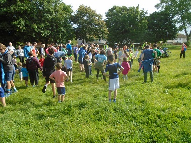 Warming up for the parkrun