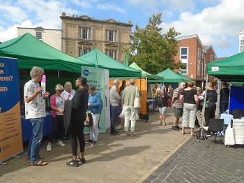 General view of people at the event